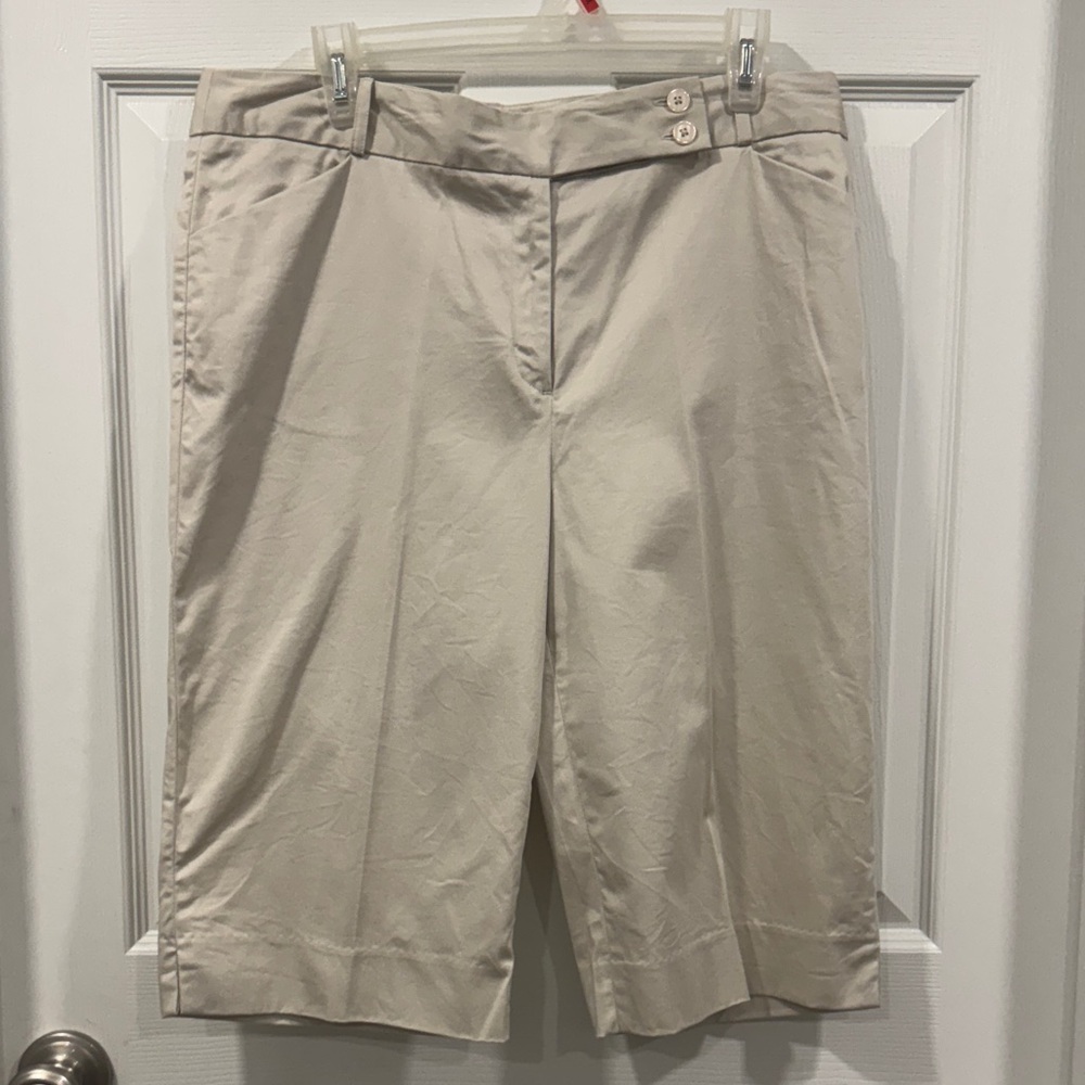 Van Heusen Cream Cropped Pants